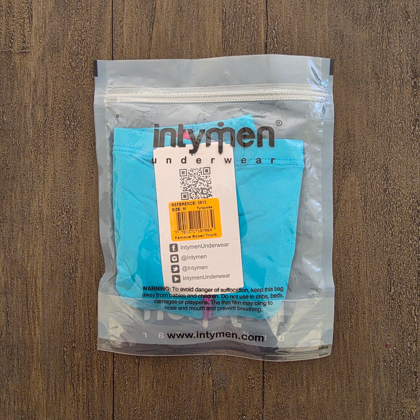 Intymen 5613 Famous Boxer Trunk Medium Blue