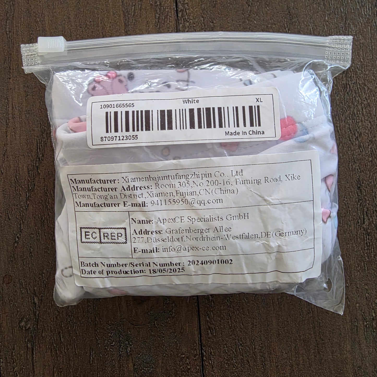 Men's Swim Bikini Briefs Cute Hello Kitty Print White XL