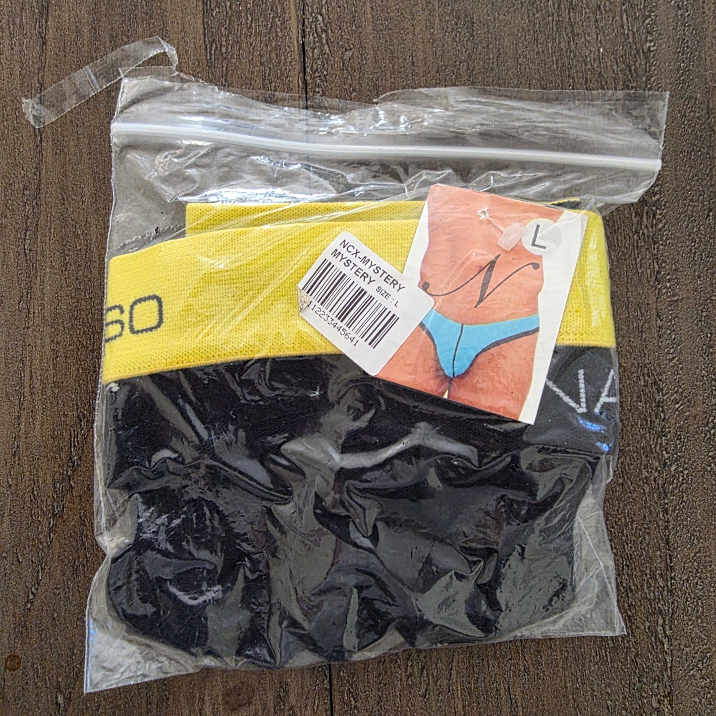 Narciso Mens Jockstrap Underwear Large Black