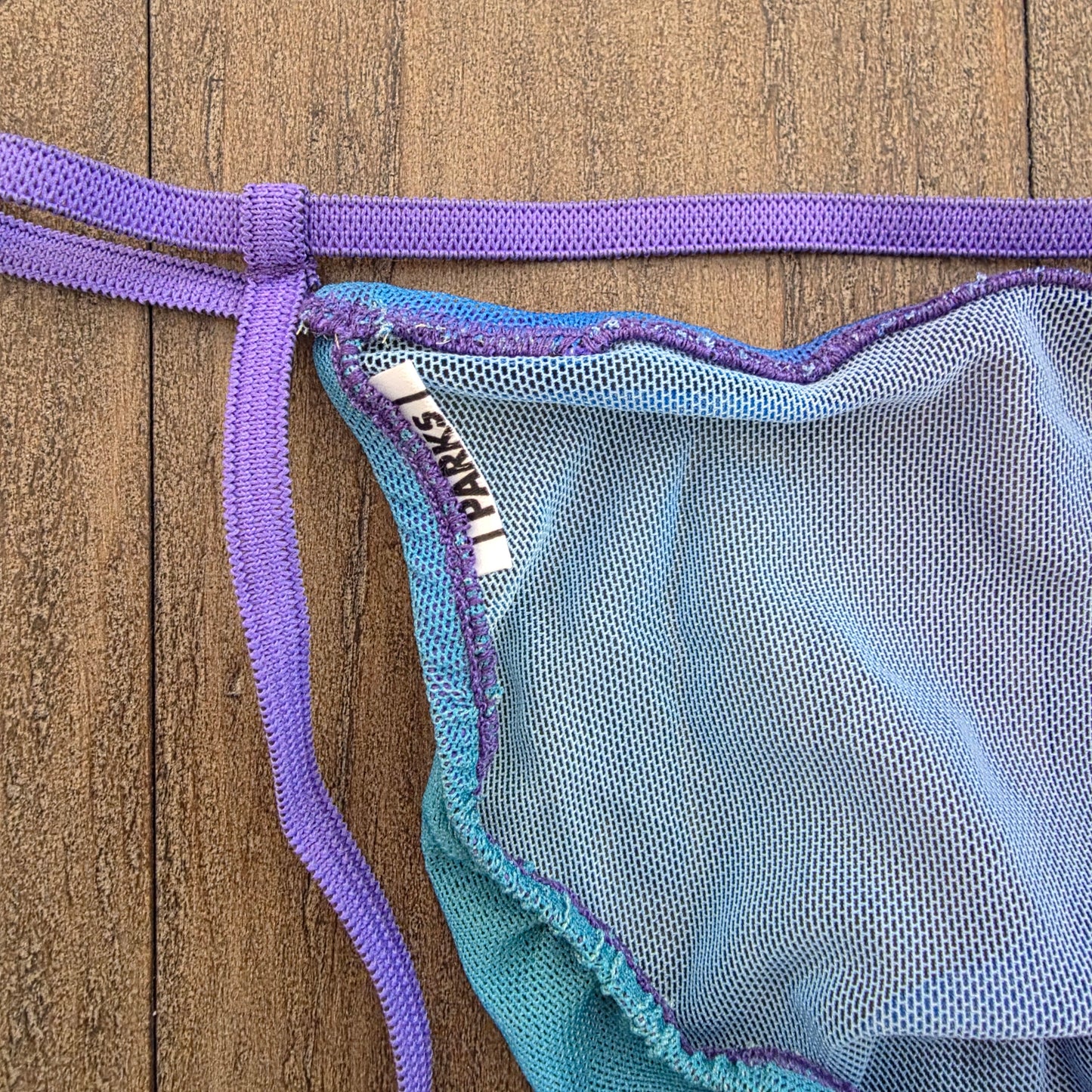 Parks Mesh Adjustable Thong Underwear Medium