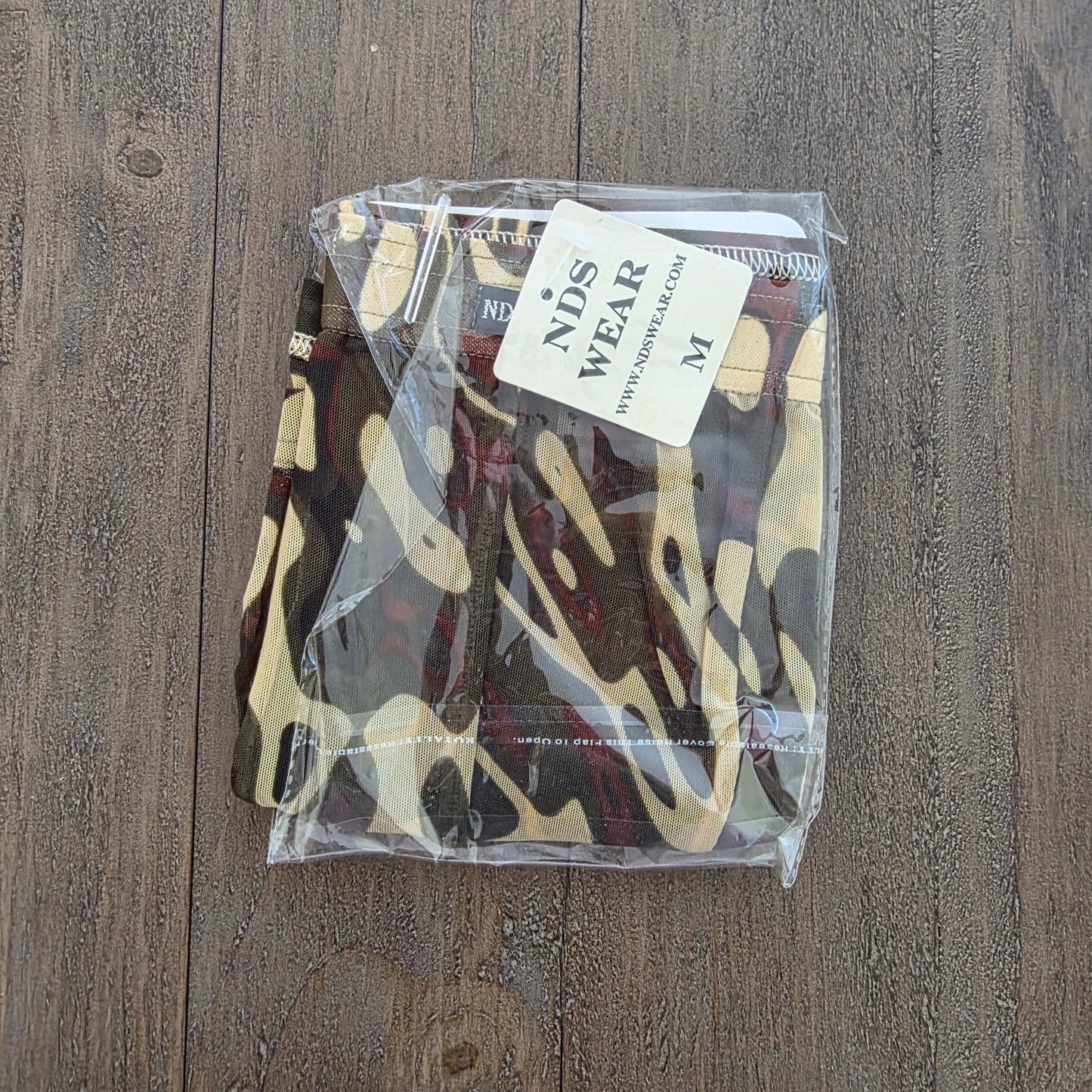 NDS Wear Mesh Camouflage Boxer Brief Medium