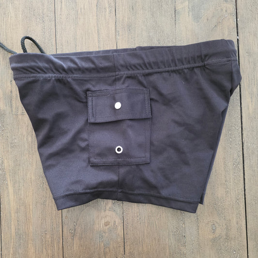 Andrew Christian 2001 Vintage 7005 Cargo Trunk Swim Brief Trunks Black Large