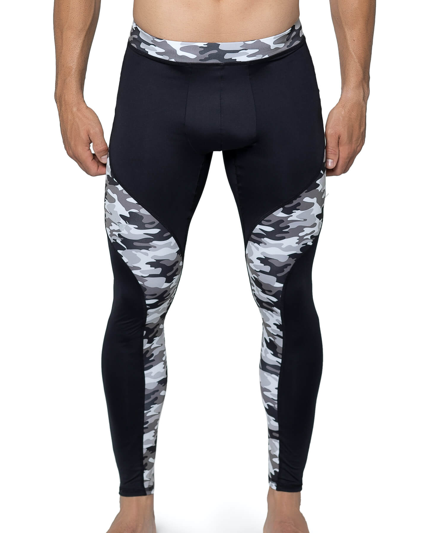 Matador Meggings Reverse Gray Camo Athletic Stretch Leggings