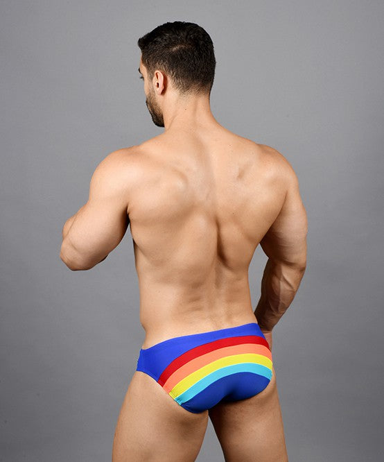 Andrew Christian 2019 7740 Pride Rainbow Bikini (w/ Rainbow Charm) Medium