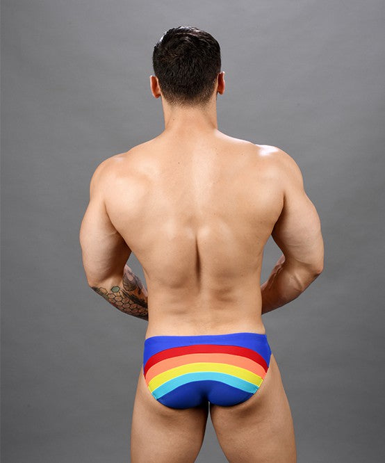 Andrew Christian 2019 7740 Pride Rainbow Bikini (w/ Rainbow Charm) Medium