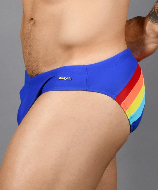 Andrew Christian 2019 7740 Pride Rainbow Bikini (w/ Rainbow Charm) Medium