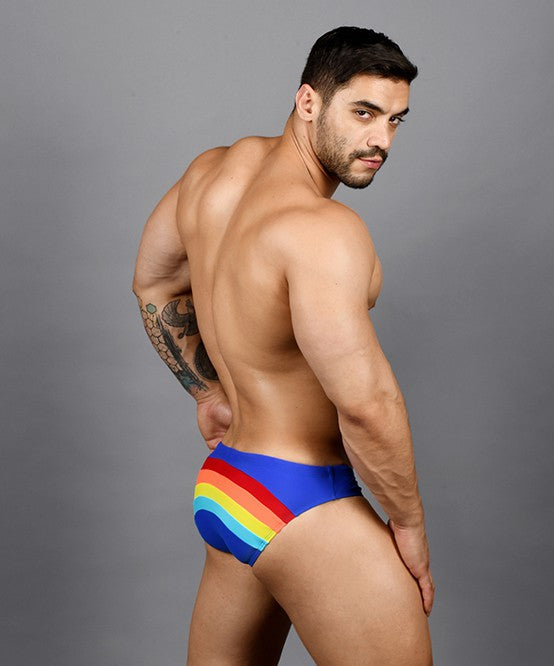 Andrew Christian 2019 7740 Pride Rainbow Bikini (w/ Rainbow Charm) Medium
