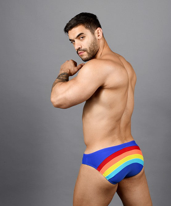 Andrew Christian 2019 7740 Pride Rainbow Bikini (w/ Rainbow Charm) Medium
