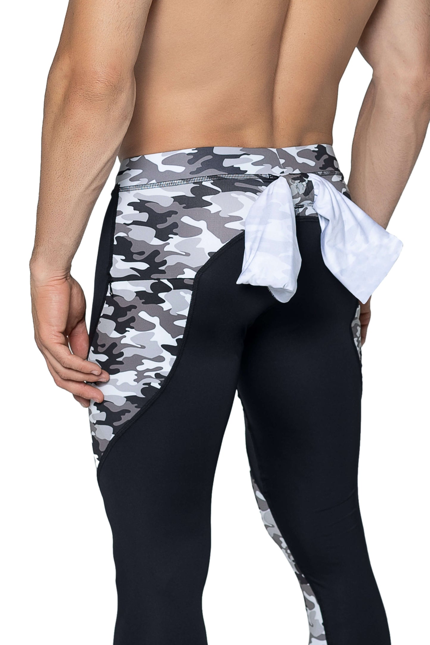 Matador Meggings Reverse Gray Camo Athletic Stretch Leggings