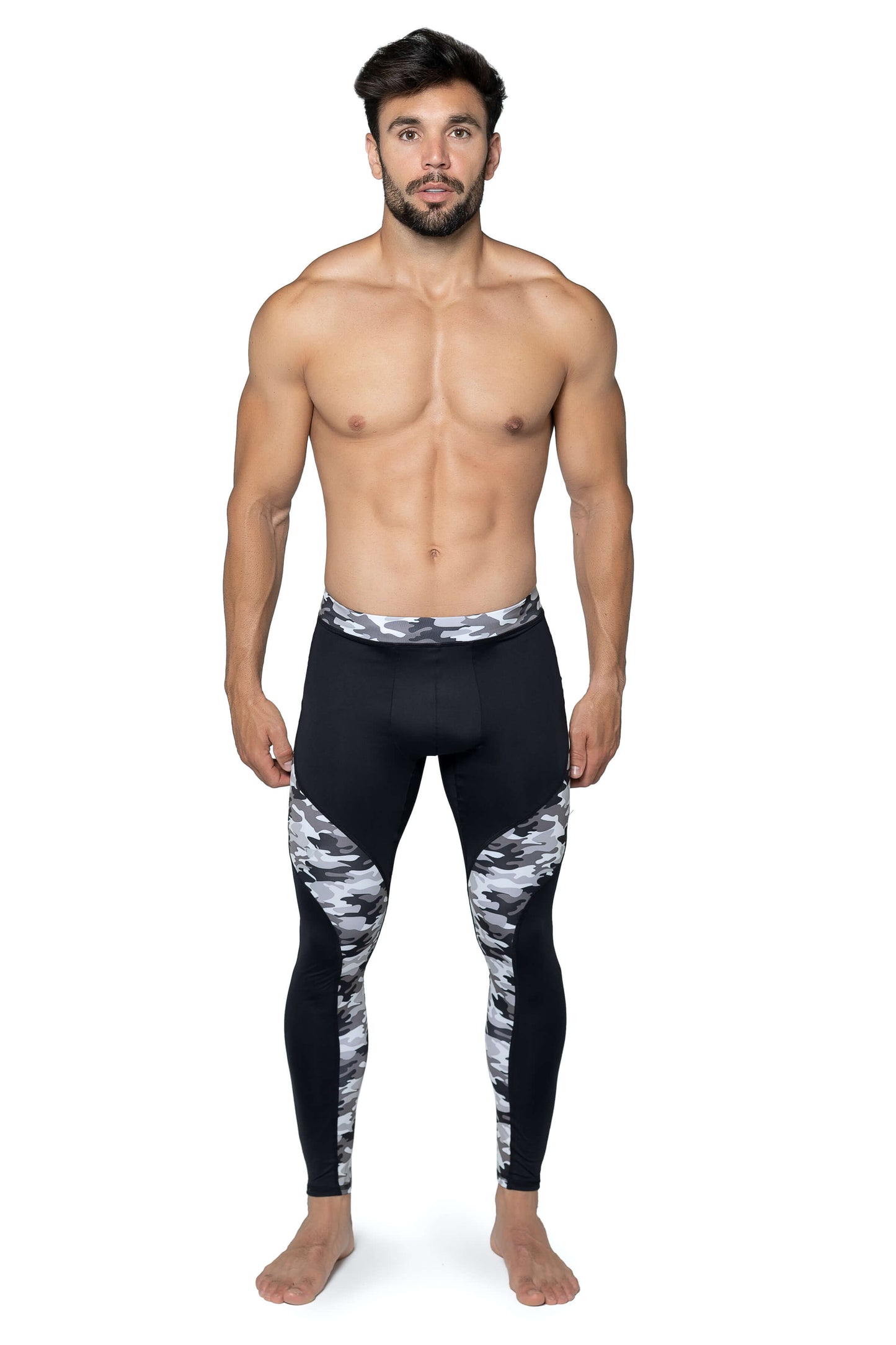 Matador Meggings Reverse Gray Camo Athletic Stretch Leggings