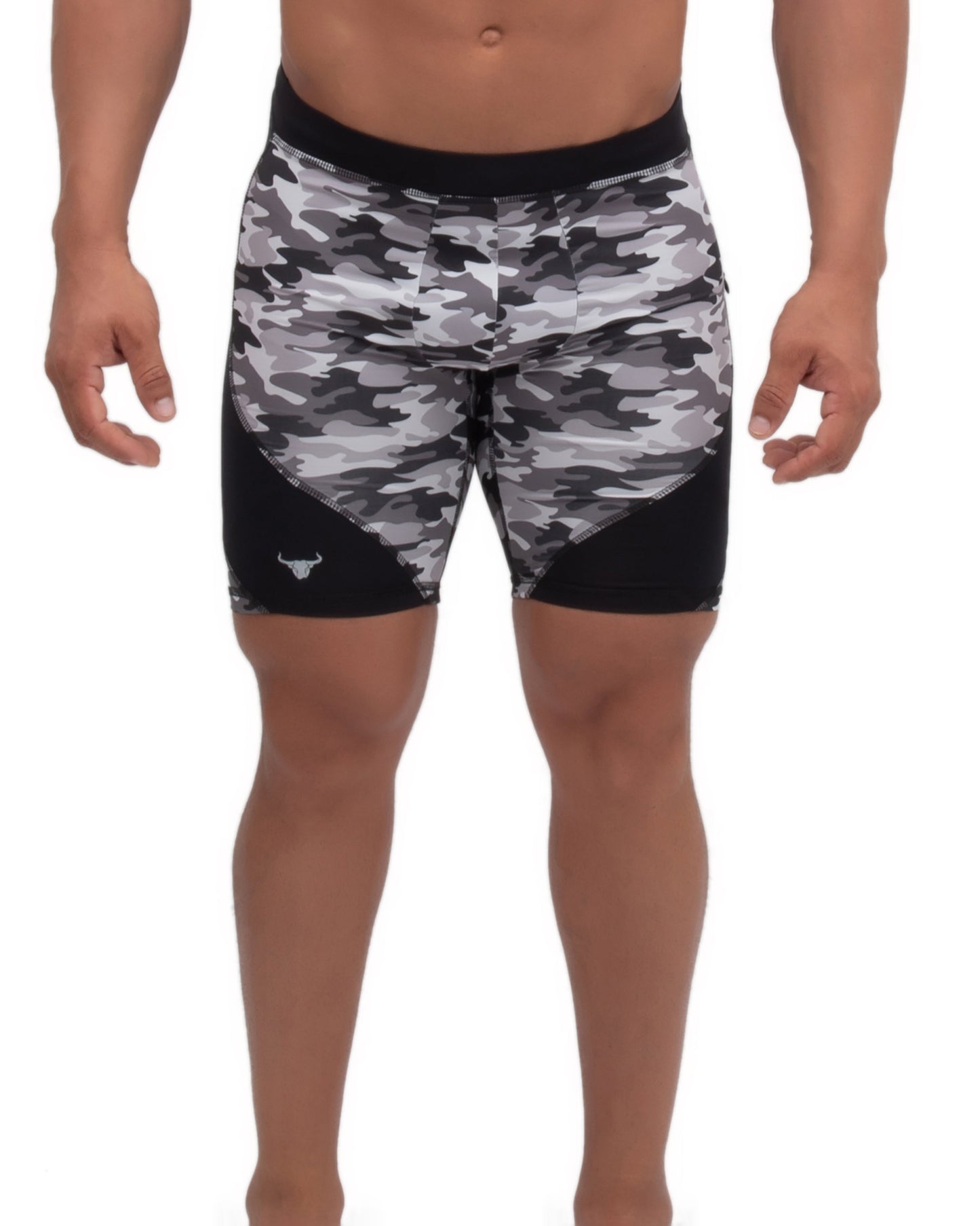 Matador Meggings Gray Camo Shorts Athletic Stretch