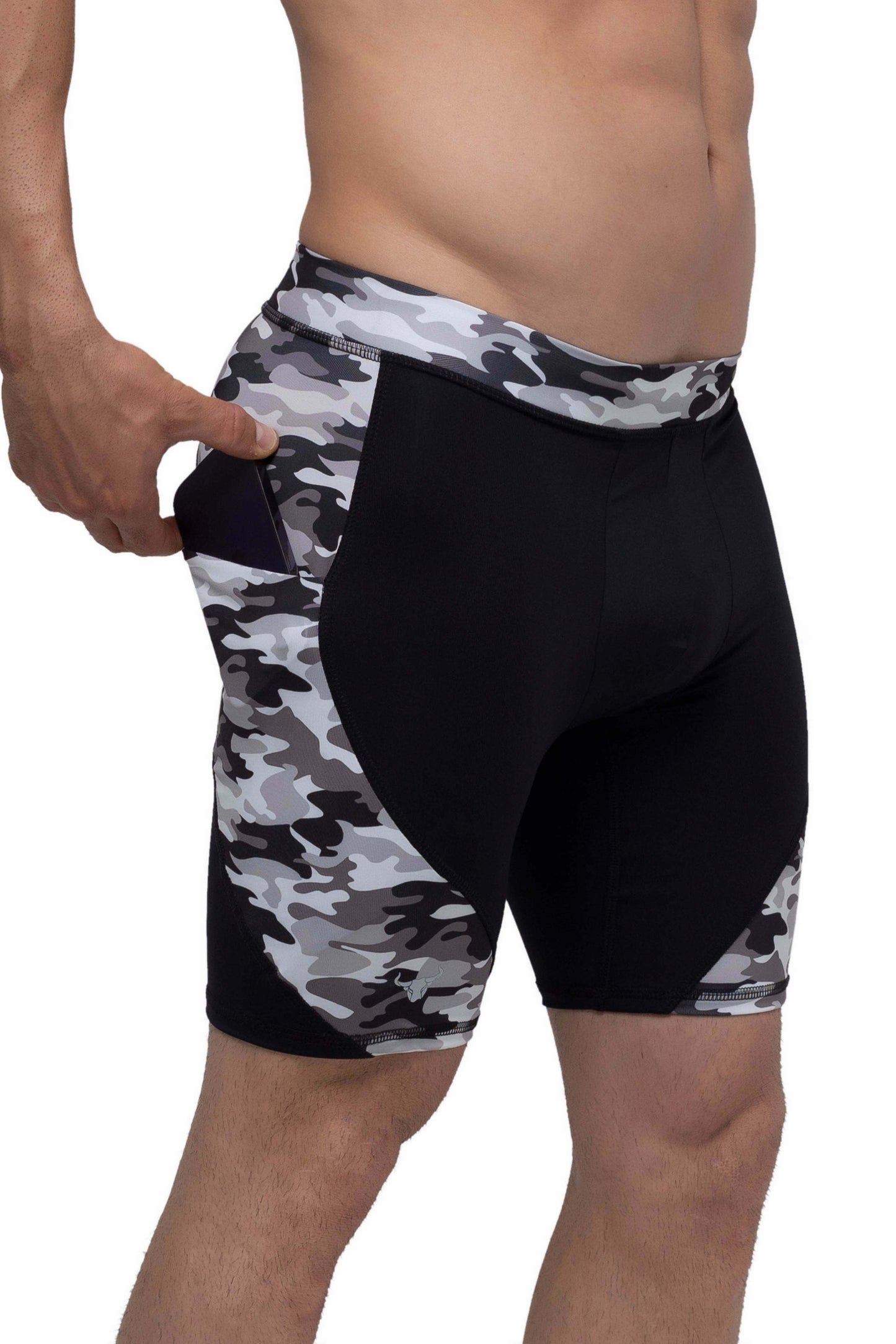 Matador Meggings Reverse Gray Camo Shorts Athletic Stretch