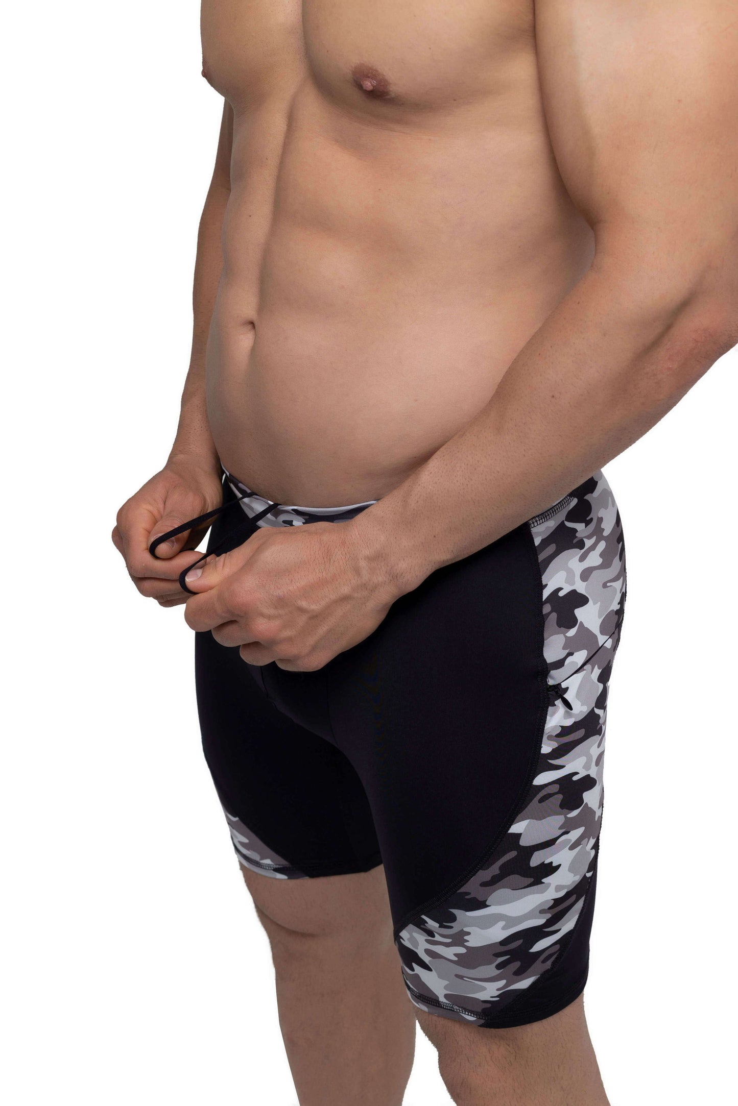 Matador Meggings Reverse Gray Camo Shorts Athletic Stretch