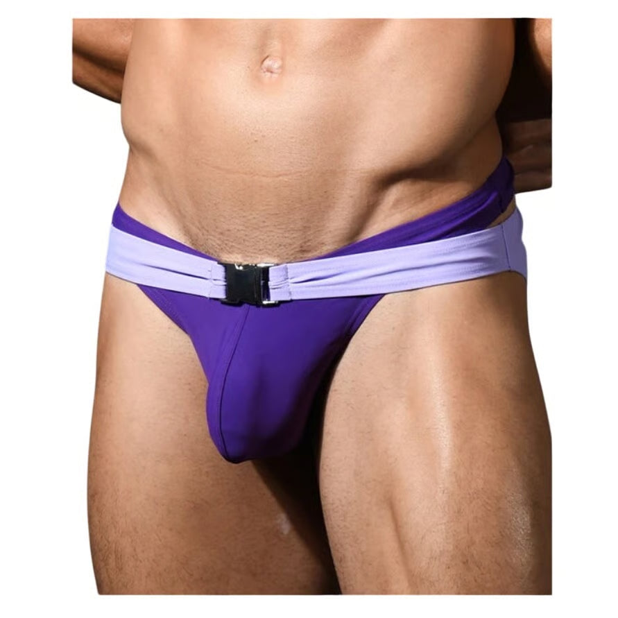 Andrew Christian 70117 Wrap Buckle Swim Bikini Black XL