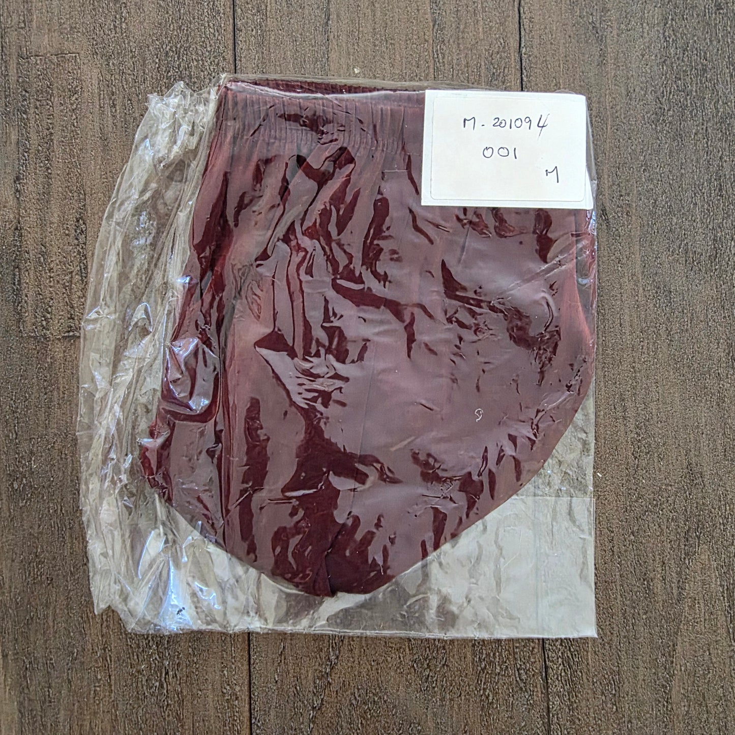 Intimo Stretch Rayon Polyester Thong Medium Red