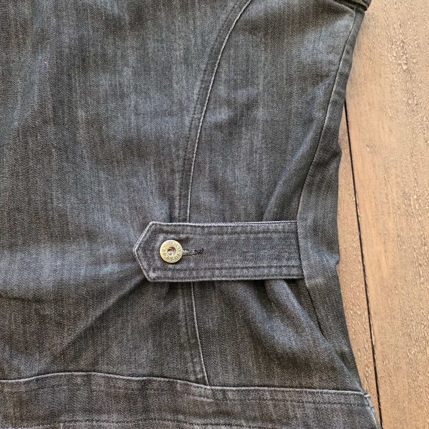 Rufskin Stretch Denim Button Up Vest Medium / Large