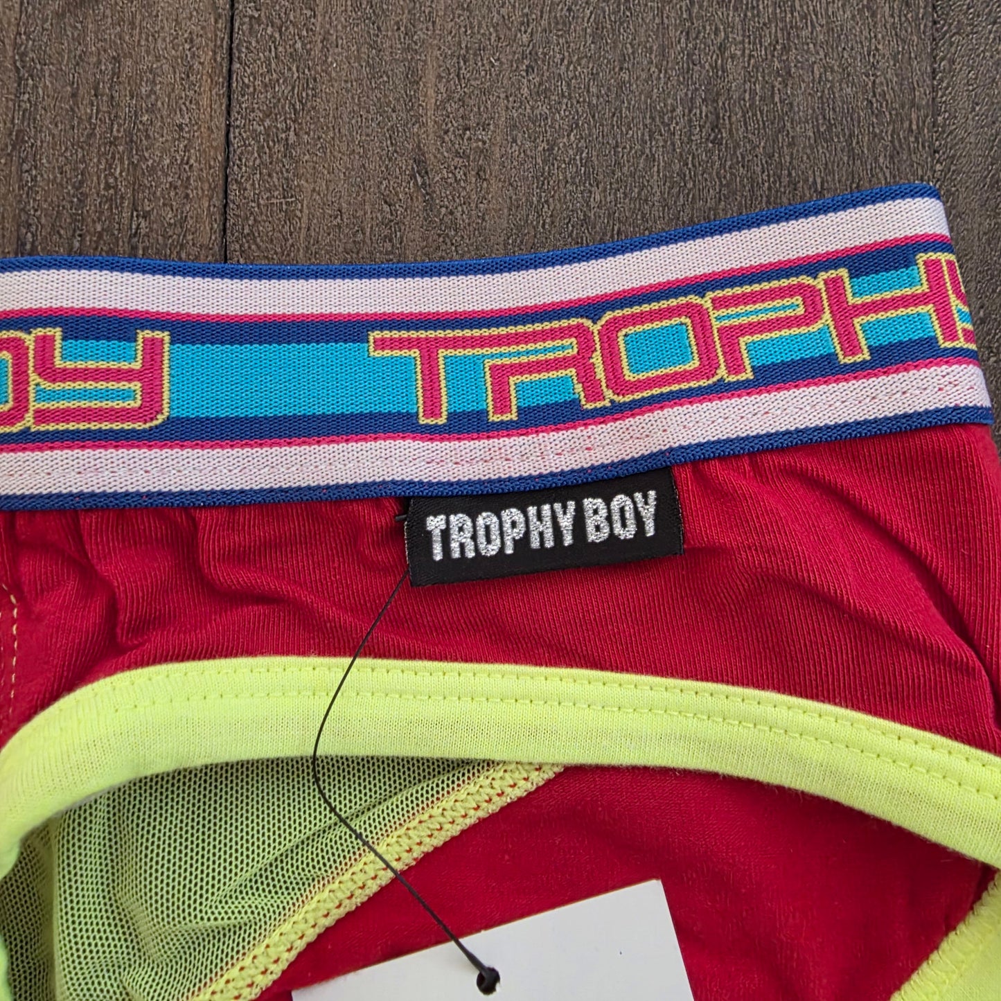 Andrew Christian 2015 Vintage 9792 Trophy Boy Display Brief Red Medium