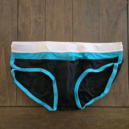 UXH Collection Retro Swim Brief with Pouch Black XL