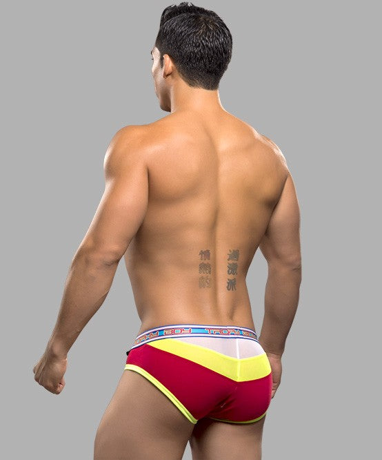 Andrew Christian 2015 Vintage 9792 Trophy Boy Display Brief Red Medium