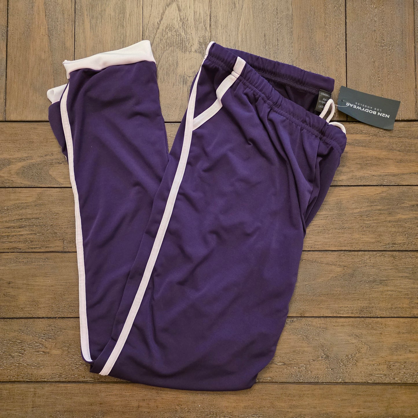 N2N Bodywear RC25I Gym Sweat Pants Purple Large