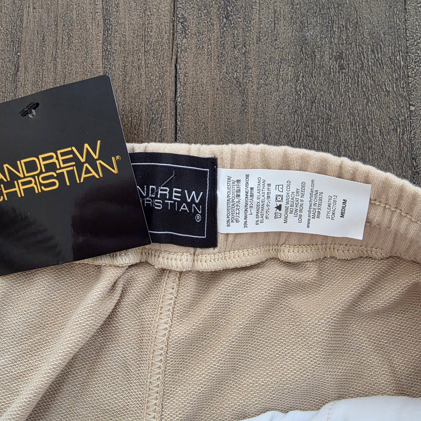 Andrew Christian 6762 Maverick Cargo Shorts Beige Medium