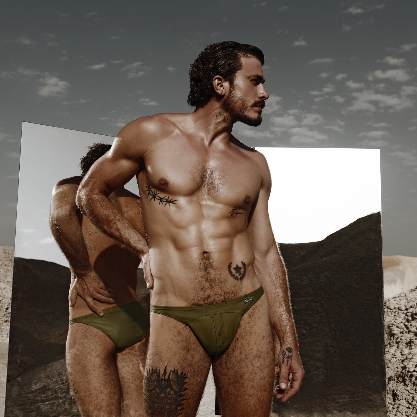 Modus Vivendi 11114 Leather Legacy Low Cut Brief	Underwear