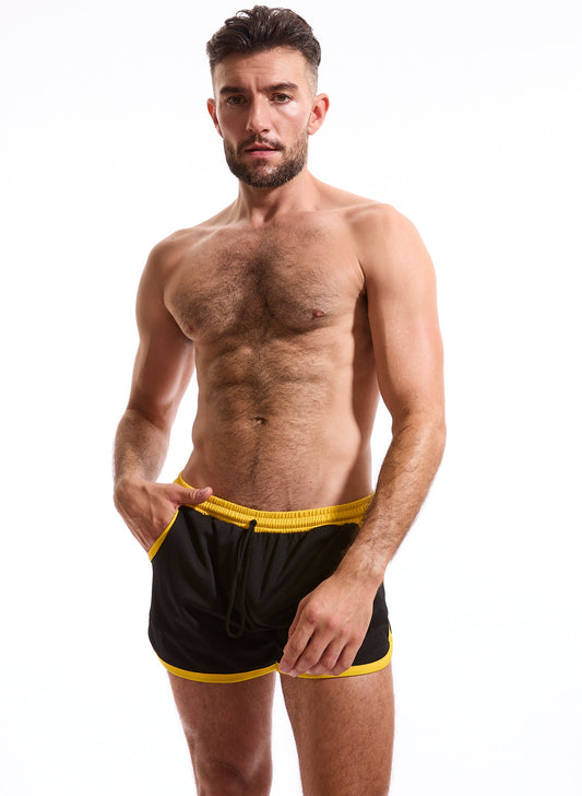 N2N Bodywear GB41 Golden Boy Shorts Kelly Black Large