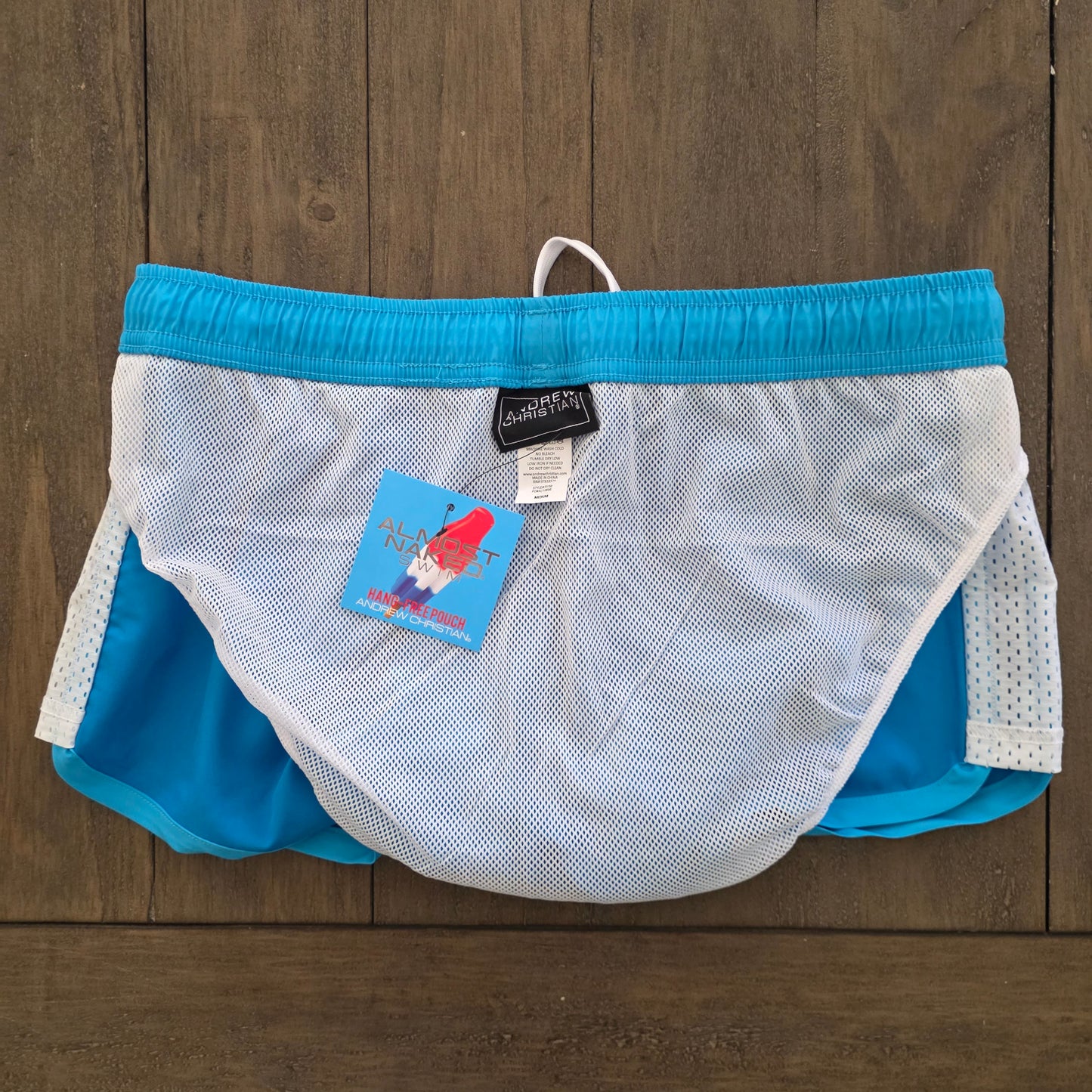 Andrew Christian 70158 Sports Swim Shorts Blue Medium