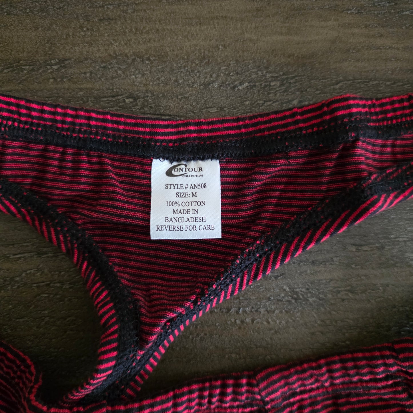 Undergear Contour Stripped Thong AN508