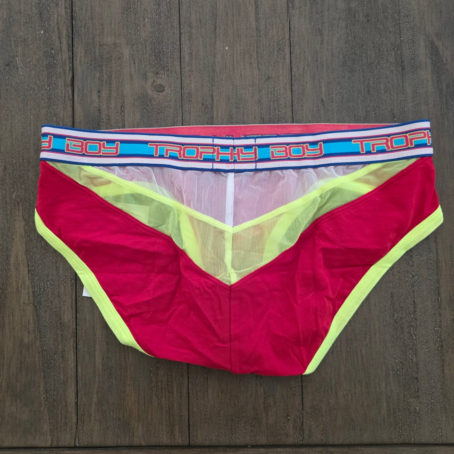 Andrew Christian 2015 Vintage 9792 Trophy Boy Display Brief Red Medium