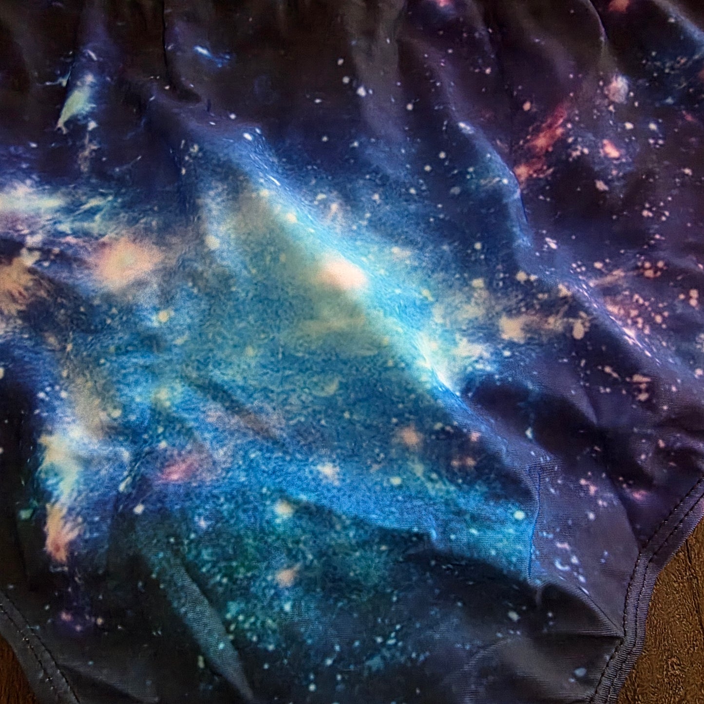 Men's Swim Bikini Briefs Cute Space Print Blue XL