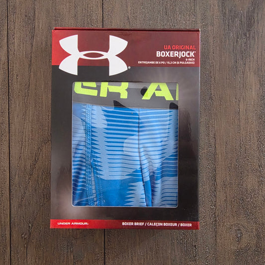 Under Amour 2013 Seasonal Print UA Original 6-Inch Boxerjock Blue Medium