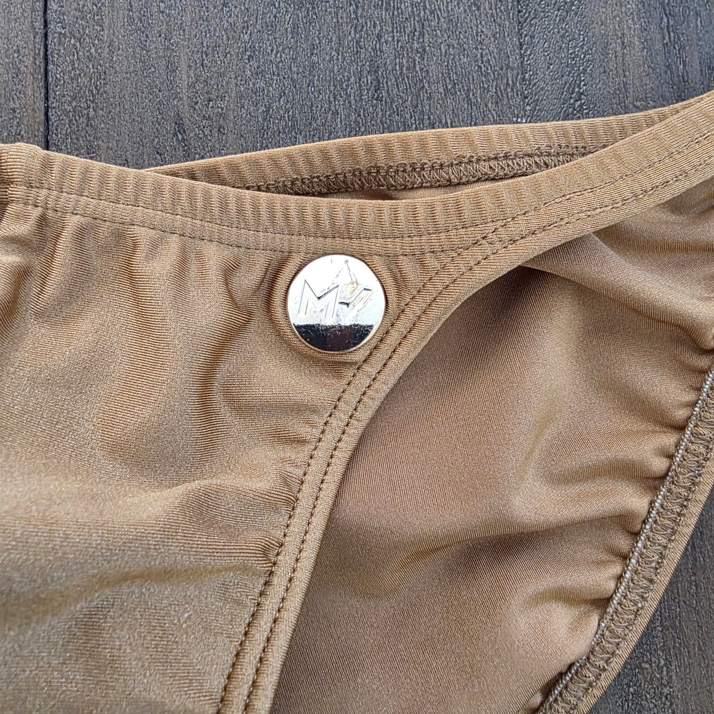 Modus Vivendi Bodybuilder Low Cut Swim Brief Gold Large