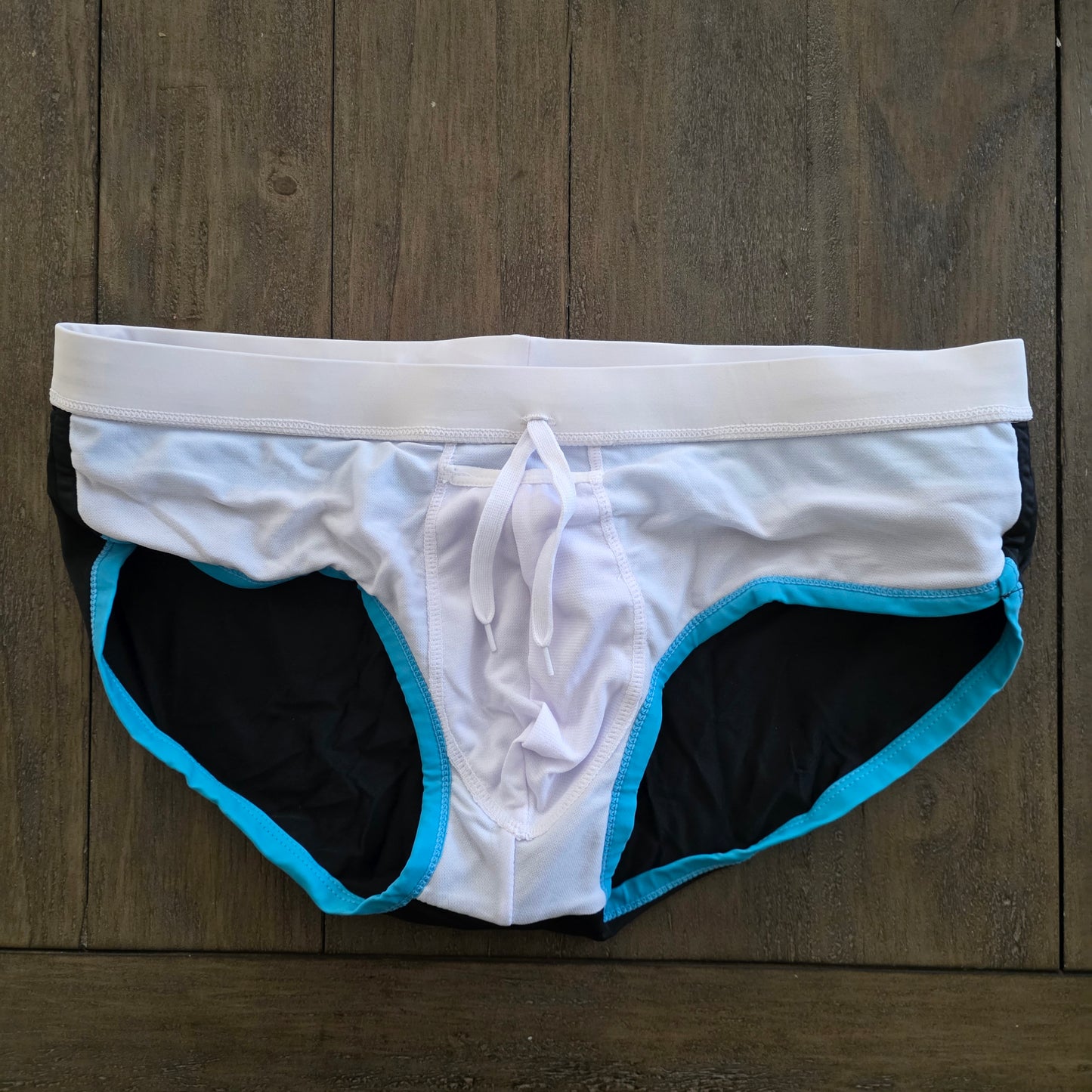 UXH Collection Retro Swim Brief with Pouch Black XL