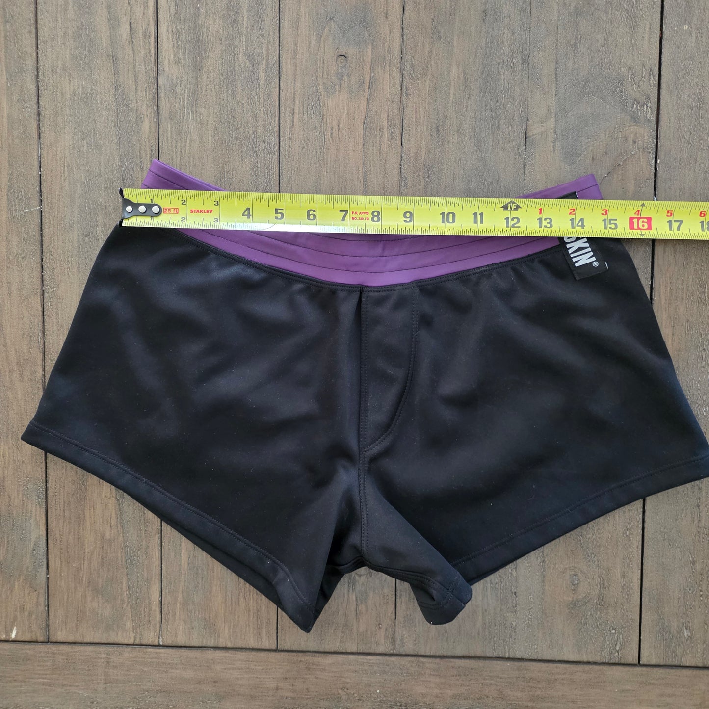 Rufskin Athletic Training Shorts Black with Purple Accents Large