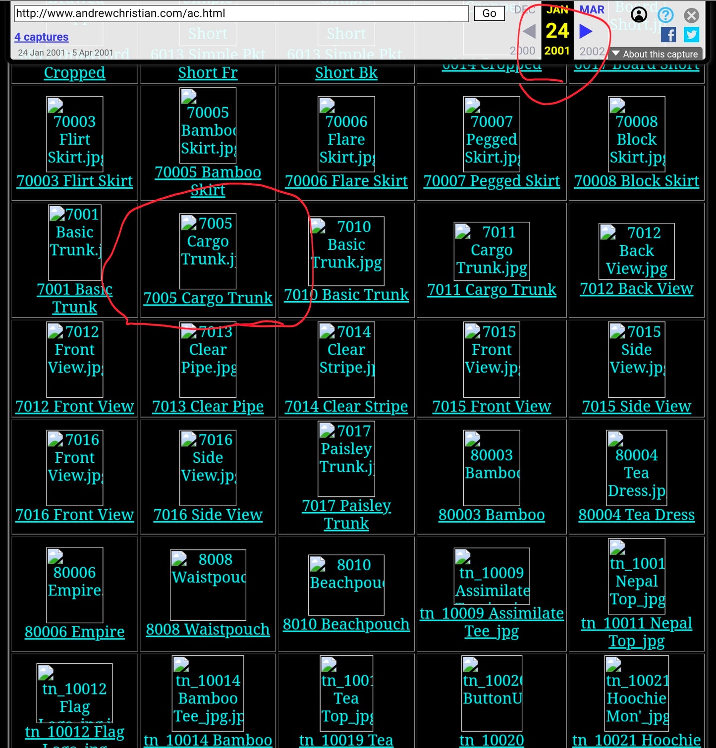 Andrew Christian 2001 Vintage 7005 Cargo Trunk Swim Brief Trunks Black Large