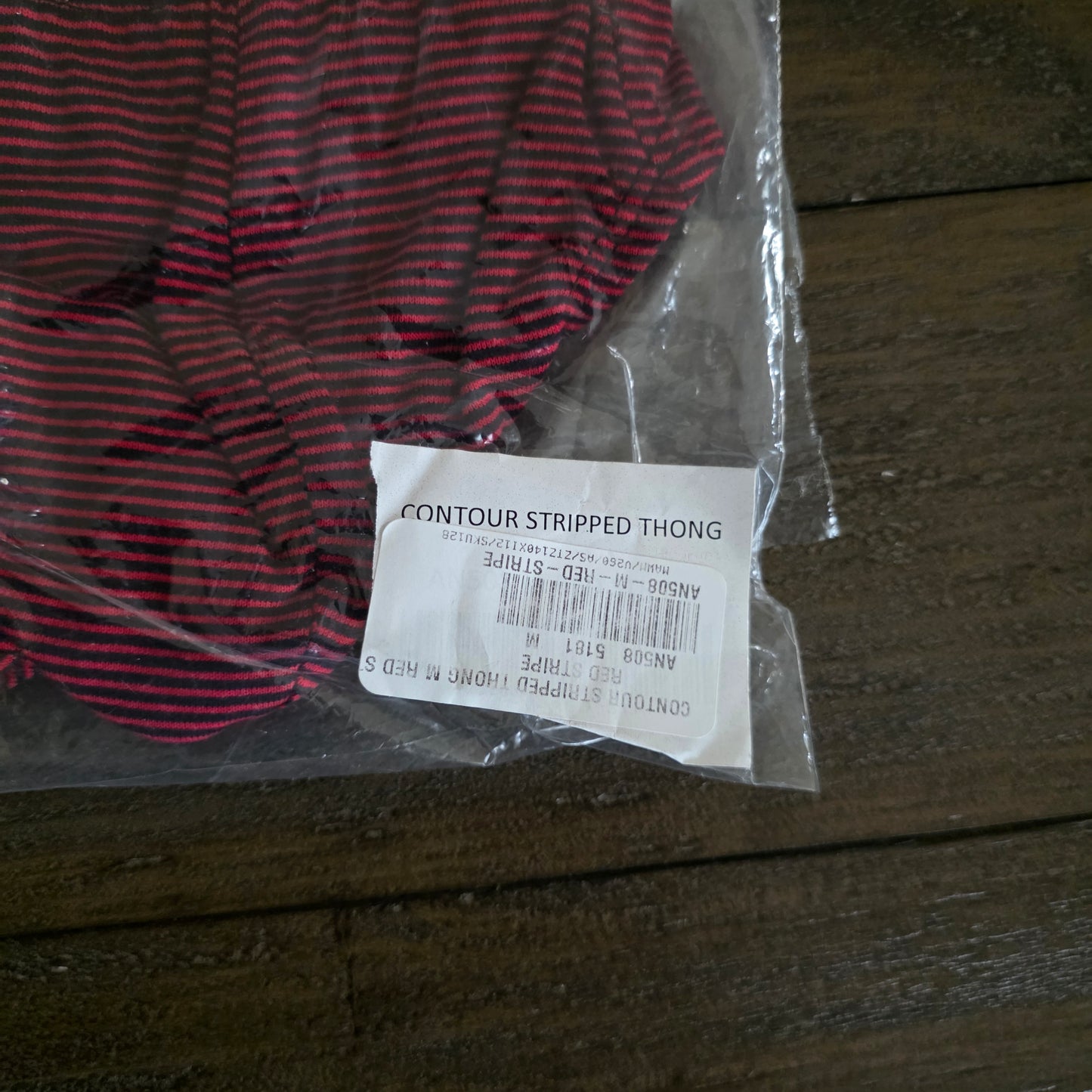 Undergear Contour Stripped Thong AN508