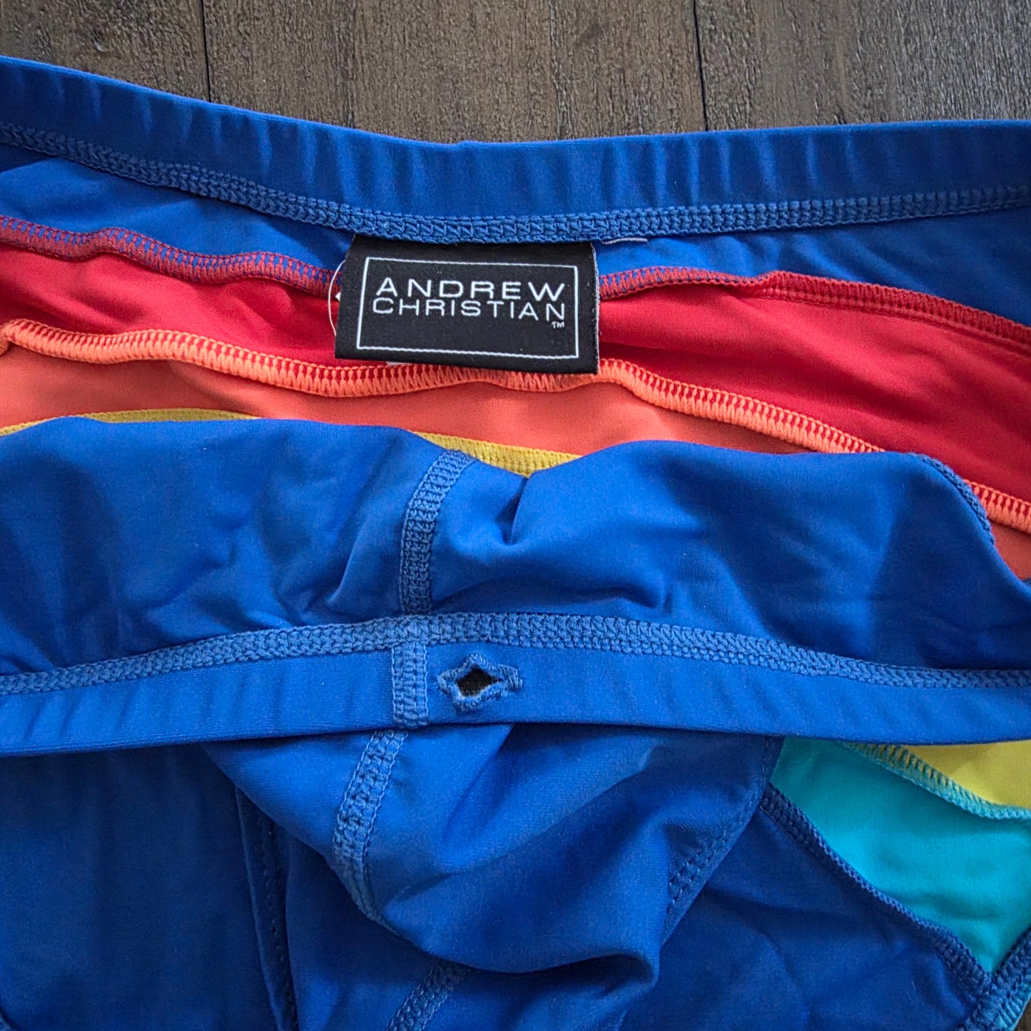 Andrew Christian 2019 7740 Pride Rainbow Bikini (w/ Rainbow Charm) Medium