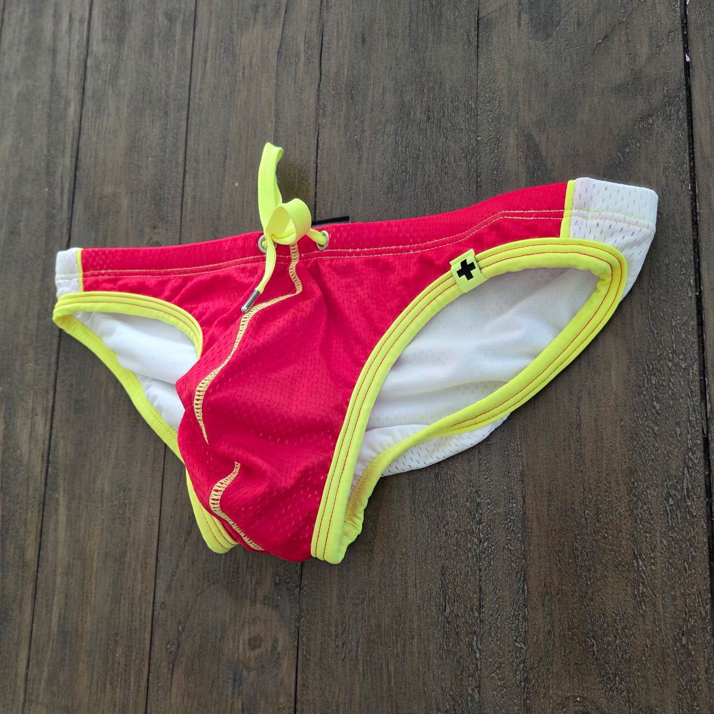 Andrew Christian Vintage 2013 - 7315 Mesh Swim Bikini Brief Red Large