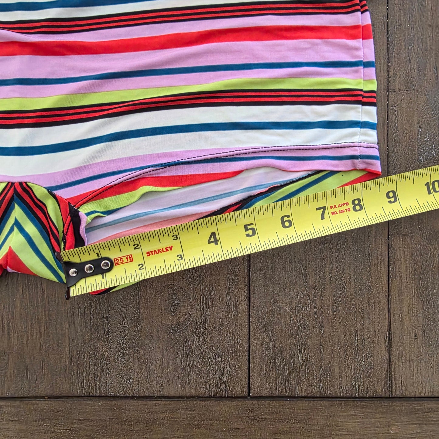 N2N Bodywear Vintage Swim Trunks Pinl Stripes XL