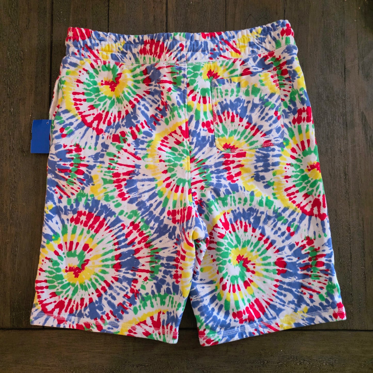 Lands End Pride Tye Dye Style Sweat Shorts