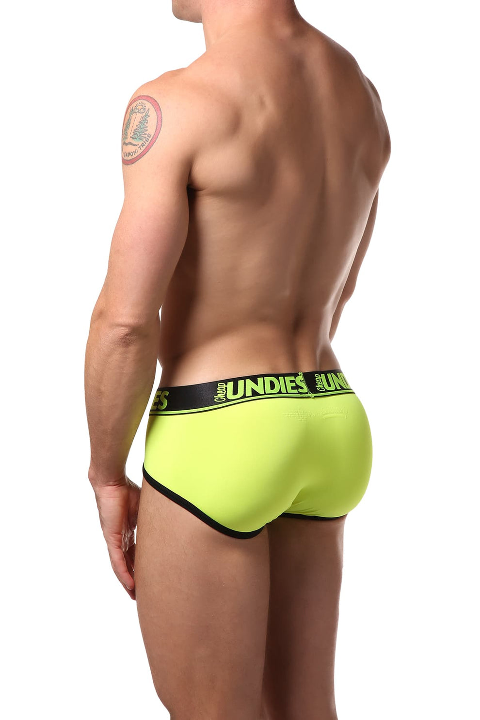CheapUndies Underwear Neon Yellow Brief Medium