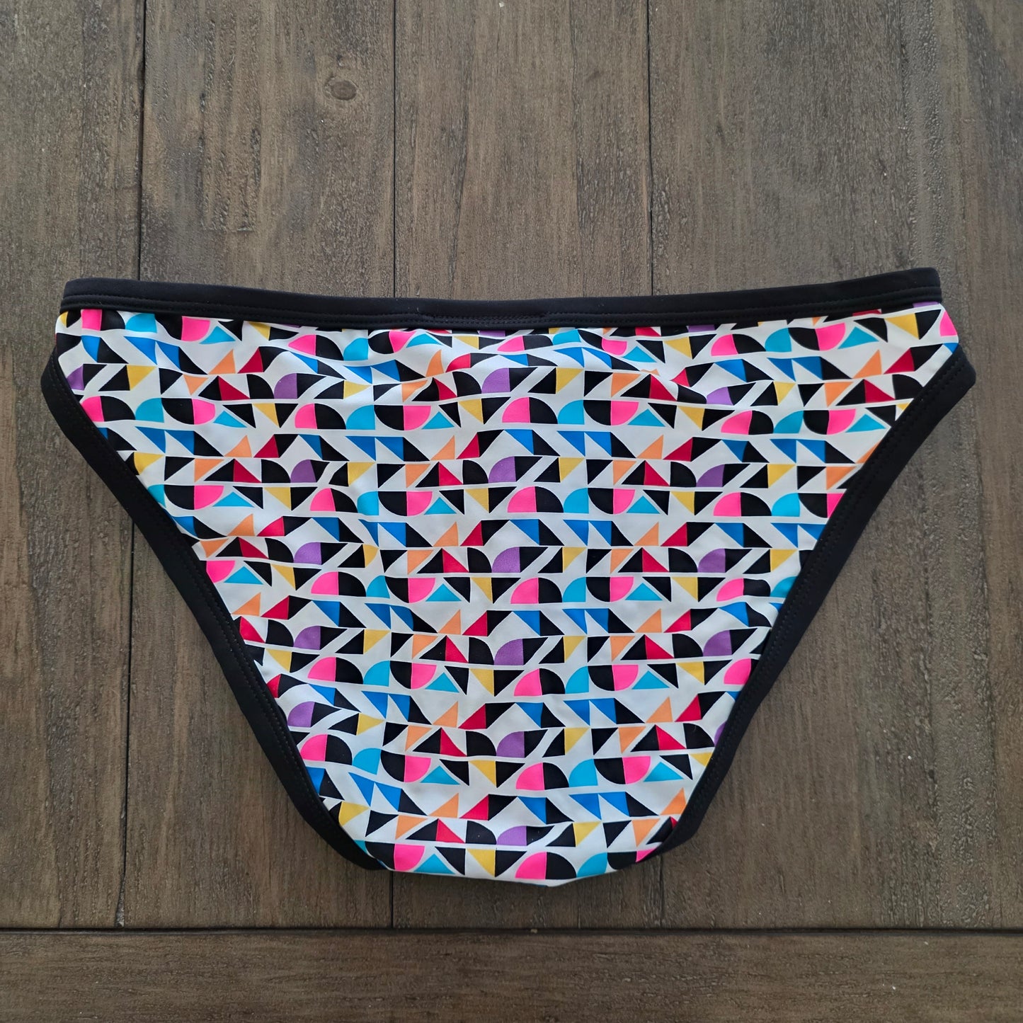 Andrew Christian 2019 7744 Rainbow Geometric Party Micro Bikini Small