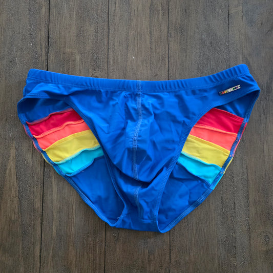 Andrew Christian 2019 7740 Pride Rainbow Bikini (w/ Rainbow Charm) Medium