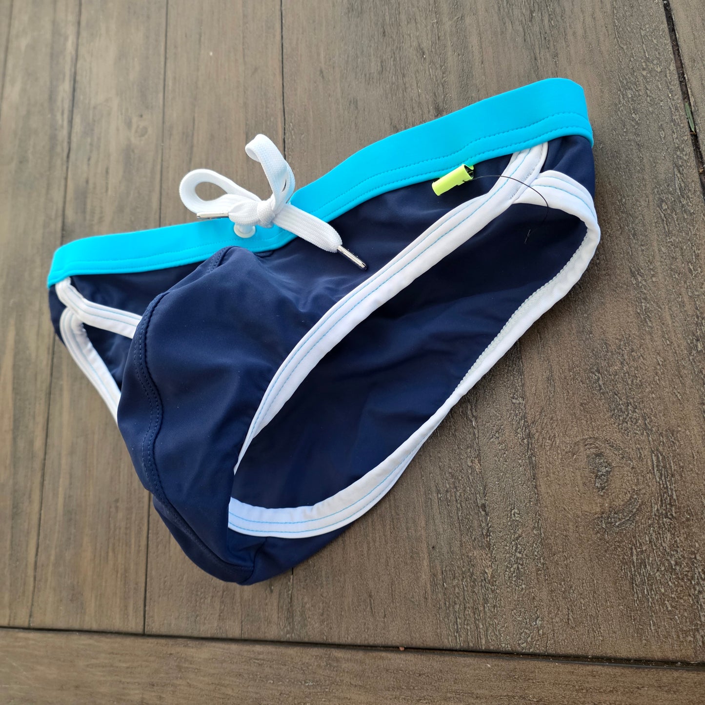 Andrew Christian 2016 Vintage 7420 Swim Bikini Brief Blue Medium