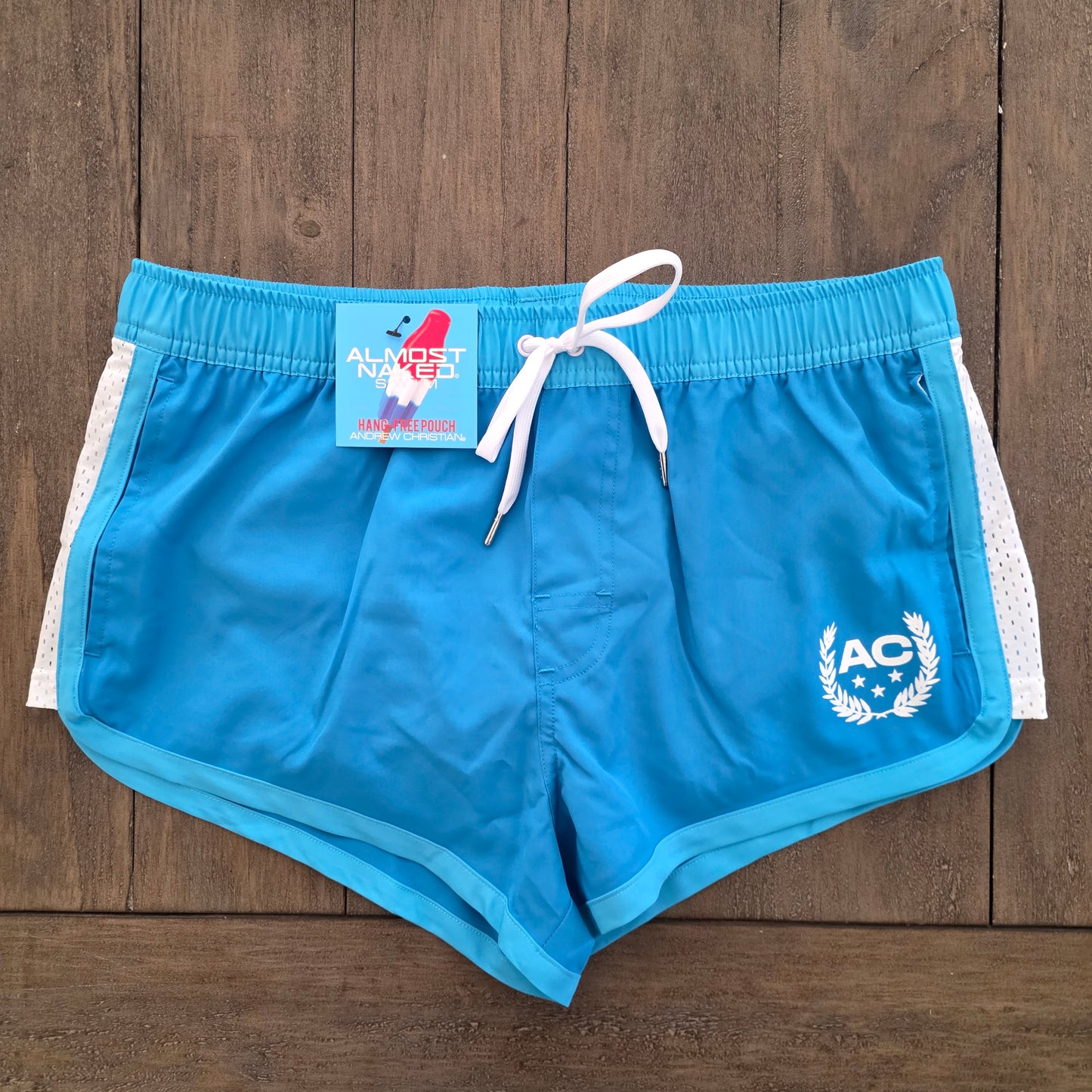 Andrew Christian 70158 Sports Swim Shorts Blue Medium