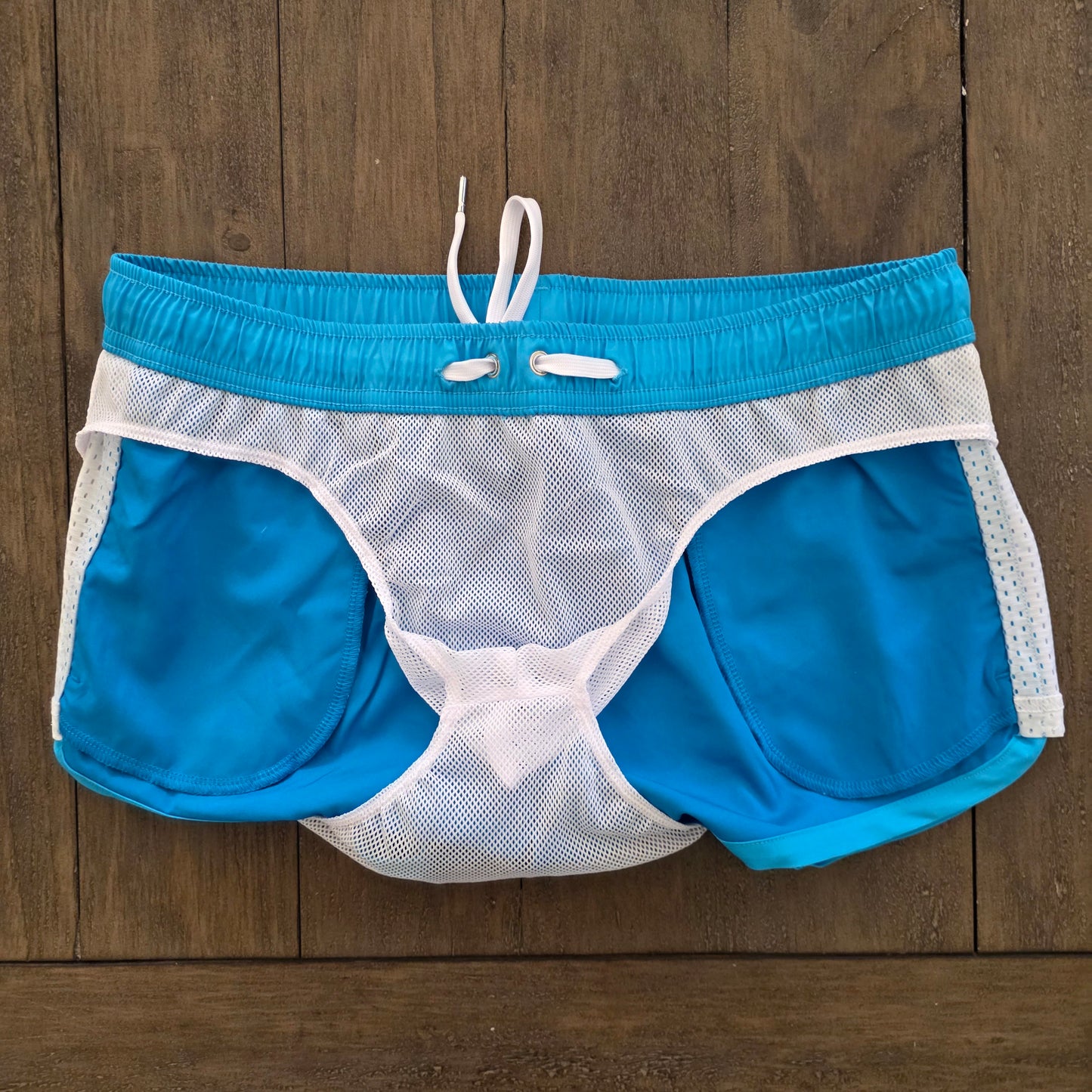 Andrew Christian 70158 Sports Swim Shorts Blue Medium