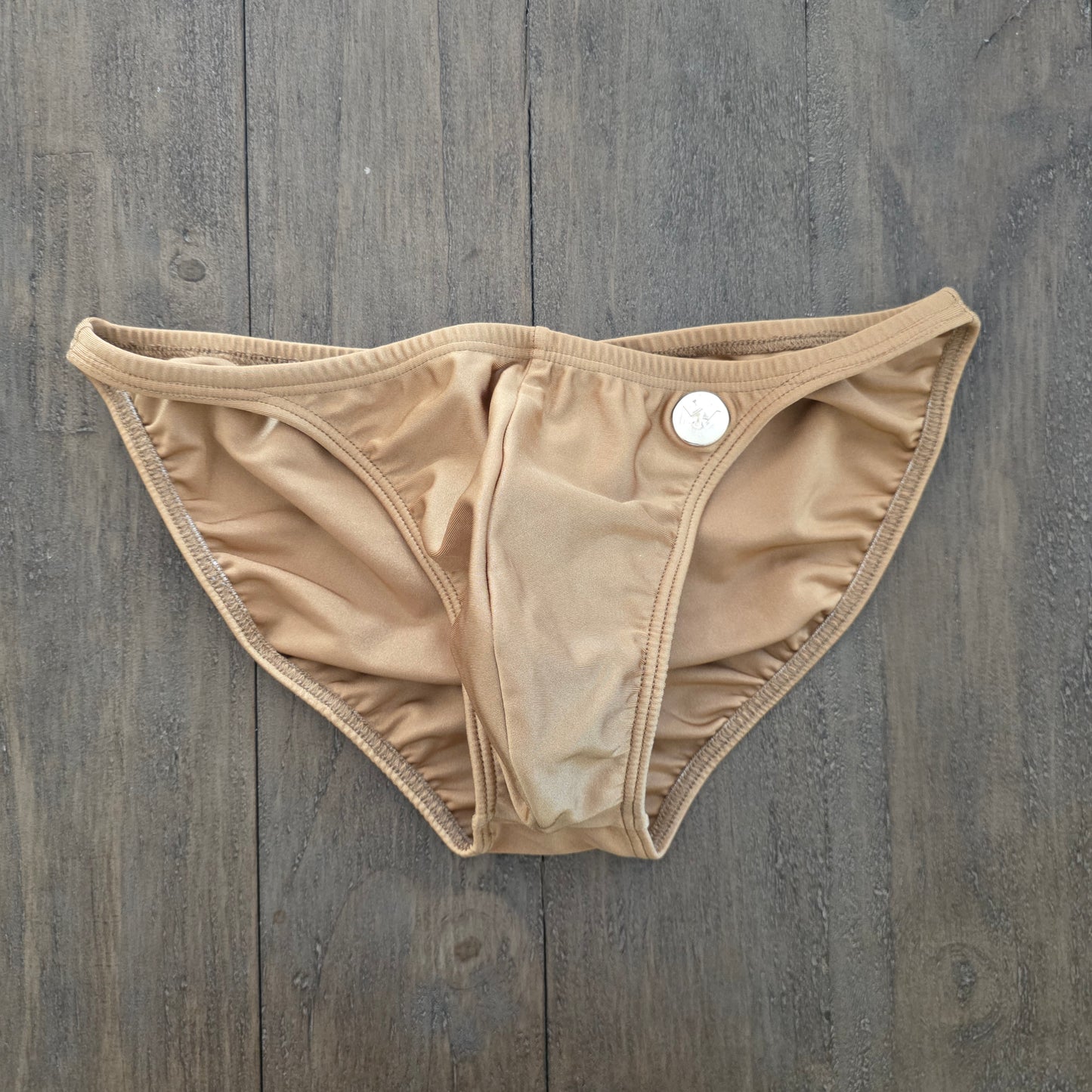 Modus Vivendi Bodybuilder Low Cut Swim Brief Gold Large