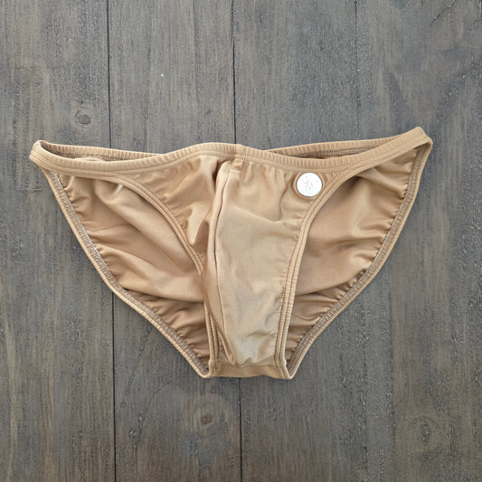 Modus Vivendi Bodybuilder Low Cut Swim Brief Gold Large