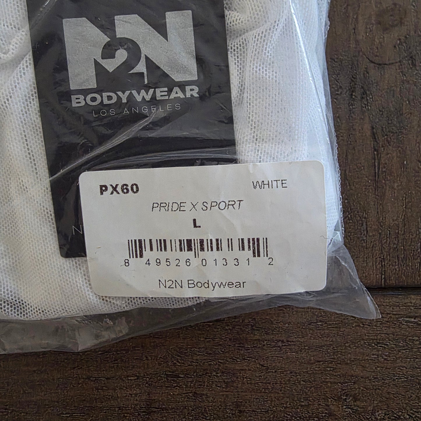 N2N Bodywear PX60 Pride X Sports Mesh Swim Bikini Briefs White Large